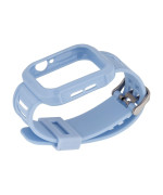Ремешок Silicone Shine для Apple Watch 44mm + Protect Case, Sky Blue