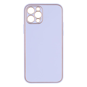Чохол-накладка Leather Gold with Frame without Logo для Apple iPhone 12 Pro