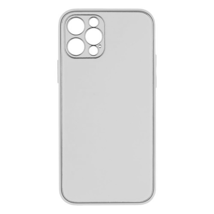 Чехол-накладка Leather Gold with Frame without Logo для Apple iPhone 12 Pro