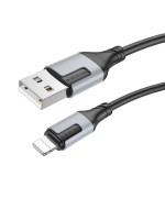 USB Кабель Borofone BX101 Creator Lightning 2.4A 1м, Black