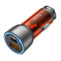 Автомобільний зарядний пристрій Hoco NZ8 Sprinter 43W PD25W QC3.0, Orange