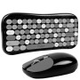 Беспроводная Bluetooth клавиатура с мышкой TWolf TF660, Black
