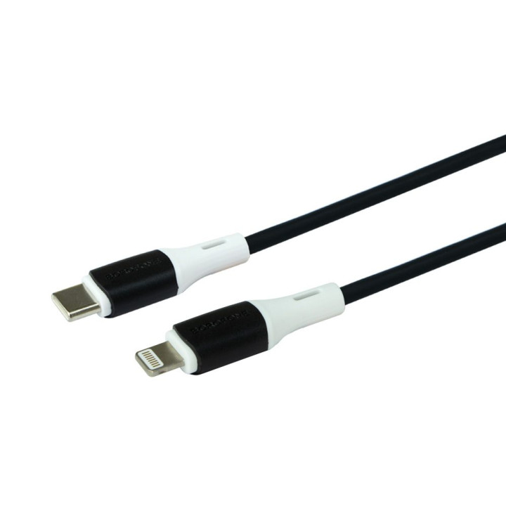 USB кабель Borofone BX79 IP PD 20W/3A Silicone Type-C to Lightning 1m,  Black