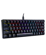 Провідна ігрова клавіатура TWolf T60 Blue Switch, Black