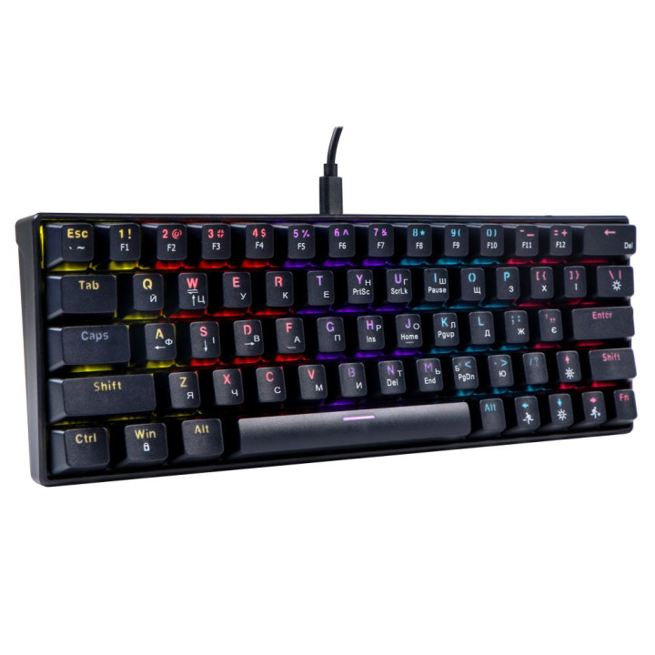 Проводная игровая клавиатура TWolf T60 Blue Switch, Black