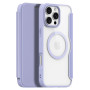 Чехол-книжка Dux Ducis Skin X Pro with MagSafe для iPhone 16 Pro pure purple