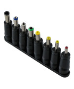 Переходники DC 5.5x2.1mm Male to 8 Tips, Black
