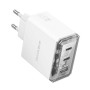 Мережевий Зарядний Пристрій Borofone BAS34A Type-C / USB QC3.0 PD65W 3A, White