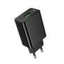 Сетевое зарядное устройство Hoco CS92A USB QC3.0 18W, Black