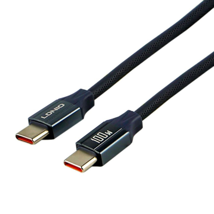 Data - Кабель LDNIO LC442c Type-C to Type-C 100W 2m, Gray