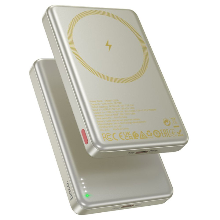 Power Bank Hoco Q26A Joy PD20W швидка магнітна зарядка 10000mAh, Titan - Gold 