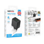 Сетевое зарядное устройство Borofone BAS16A USB QC3.0 / Type-C PD45W, Black