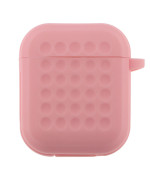 Чохол-футляр для навушників Silicone Fashion Case with Hook для Airpods 1/2, Pink