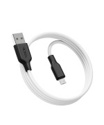 USB Data-кабель Ridea RC-AI21 AirSiliconePro 3A Micro 1m, Black-White