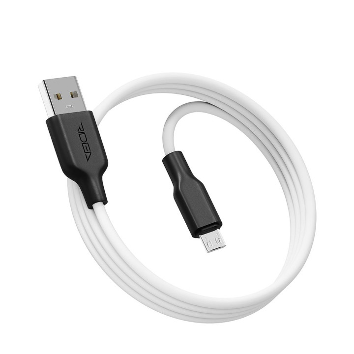 USB Data-кабель Ridea RC-AI21 AirSiliconePro 3A Micro 1m, Black-White