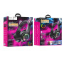 Ігрові дротові навушники Hoco W107 Cute Cat Ear Mini-Jack 3.5мм, Pink