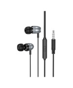 Дротові Вакуумні Навушники Borofone BM95 1.2m, Black - Gray