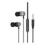 Проводные Вакуумные Наушники Borofone BM95 1.2m, Black - Gray