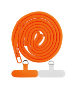 Шнурок для чохла з карабіном на шию 150 cm, Orange