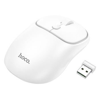 Бездротова мишка 2.4G Hoco GM25 (1600 DPI), White
