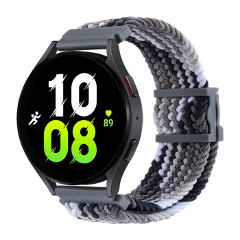 Ремінець Nylon 20mm Elastic Adjustment для Samsung / Amazfit / Huawei, Colorful Grey