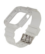 Ремешок Color Transparent для Apple Watch 40mm + Protect Case, White
