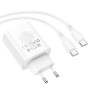 Мережевий Зарядний Пристрій Borofone BA79A Clever PD20W / QC3.0 cable Type C to Type C, White