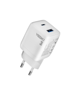 Сетевое зарядное устройство Yoki YK-GaN35PACB PowerGaN Type-C PD35W / USB QC3.0, White