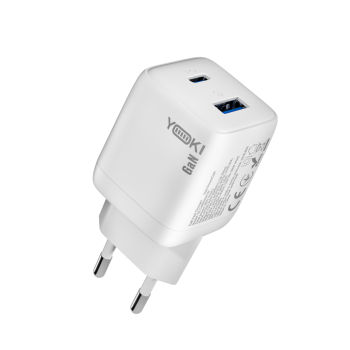 Сетевое зарядное устройство Yoki YK-GaN35PACB PowerGaN Type-C PD35W / USB QC3.0, White