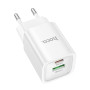 Сетевое зарядное устройство Hoco C149A 1USB / Type-C PD / QC 30W, White