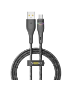 Data - кабель YOKI RGB YK-RG24 USB to micro-USB 60W 1.2m, Black