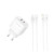 Мережевий Зарядний Пристрій XO L137 PD20W / QC3.0 3A cable Type-C to Lightning, White