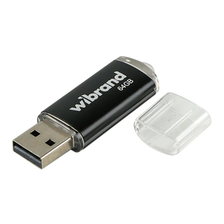 USB флешка 2.0 Wibrand Cougar 64GB, Black