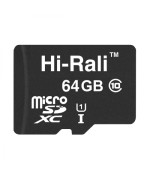 Карта Памяти Hi-Rali MicroSDXC 64gb UHS-1 Class 10, Black