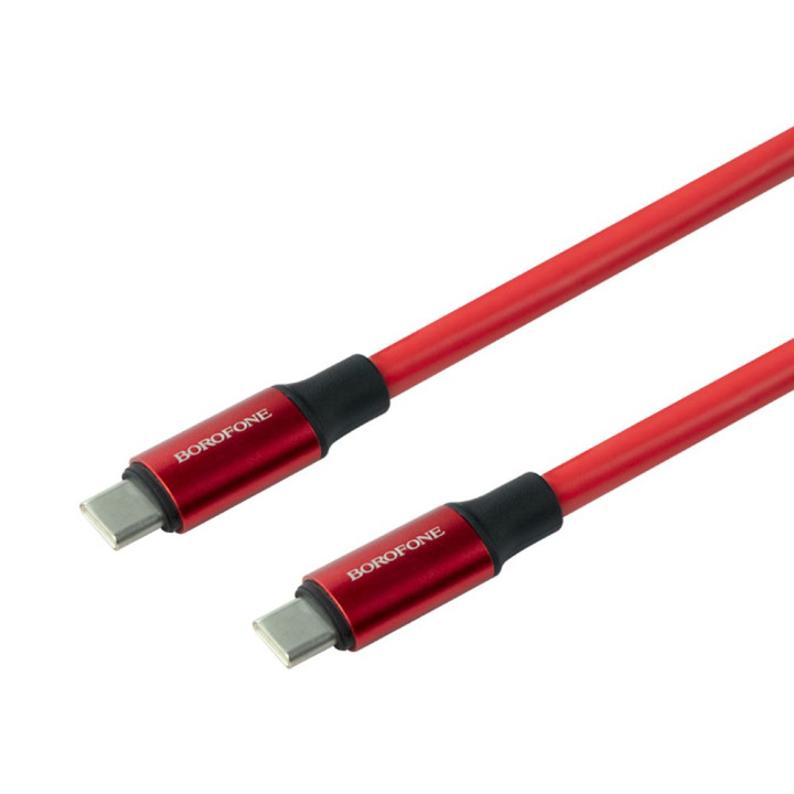 USB Кабель Borofone BX82 60W 3A Type-C to Type-C, Red