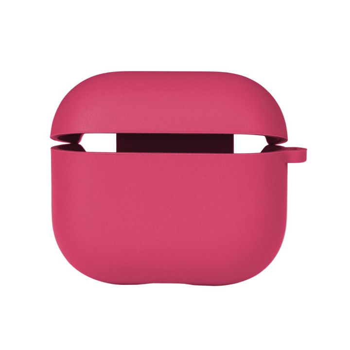 Чехол Silicone Case with microfibra для Airpods 3, Shiny pink