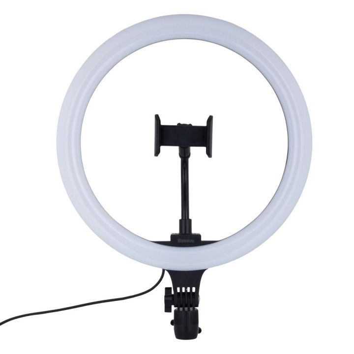 Кільцева лампа Baseus Live Stream Holder-floor Stand CRZB12 + Тринога (12-inch Light Ring), Black