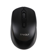 Беспроводная Мышь Wireless TWolf Q4 1200 DPI, Black