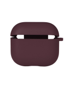 Чехол-футляр для наушников Silicone Case with microfibra для Airpods 4, Maroon