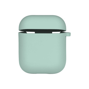 Чохол футляр Silicone Case with microfibra для Airpods 1/2, Sea blue