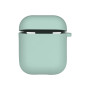 Чехол футляр Silicone Case with microfibra для Airpods 1/2, Sea blue