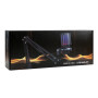 Микрофон для стримов ME6S-35 с RGB-подсветкой на струбцине, Black