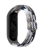 Ремінець для Xiaomi Mi Band 3 / 4 / 5 / 6 / 7 Elastic adjustment, Colorful Grey