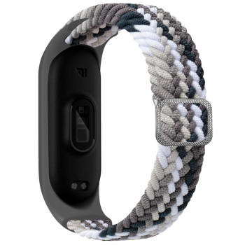 Ремінець для Xiaomi Mi Band 3 / 4 / 5 / 6 / 7 Elastic adjustment, Colorful Grey