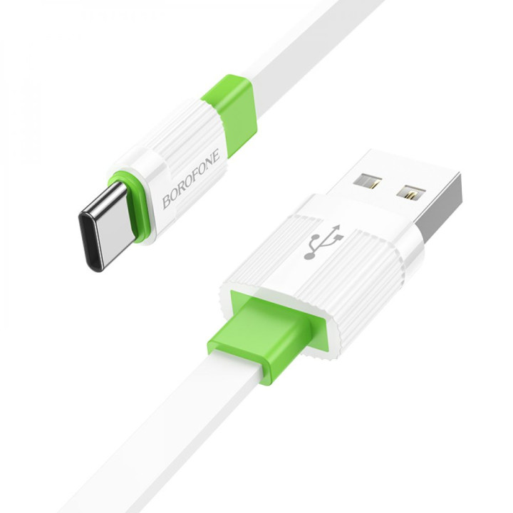Data-кабель USB Borofone BX89 Union Type-C 3A 1m, White-green