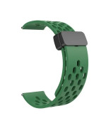 Ремешок Silicone 22mm With Magnetic для Samsung / Amazfit / Huawei, Pine Green