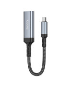 Перехідник Hoco UA43A Type-C to HDTV 4K 30Hz 20cm, Grey