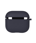 Чехол футляр Silicone Case with microfibra для Airpods 3, Dark blue