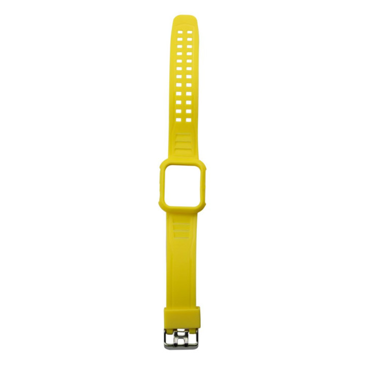 Ремінець Silicone Shine для Apple Watch 40/41 mm + Protect Case, Yellow