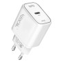 Мережевий зарядний пристрій Ridea RW-GaN30BC Type-C PD30W, White